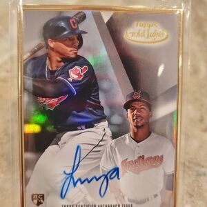 Topps Autographed Francisco Mejia 2018 Gold Label Rookie RC Framed Baseball Card